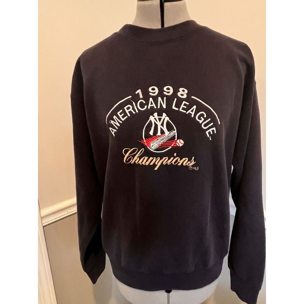 Yankee NY 1998 Embroidered Championship Sweatshirt size M Lee Sports